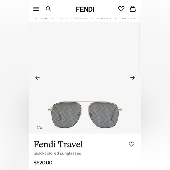 2024 Fendi Unisex Monogram sunglasses - Picture 2 of 7